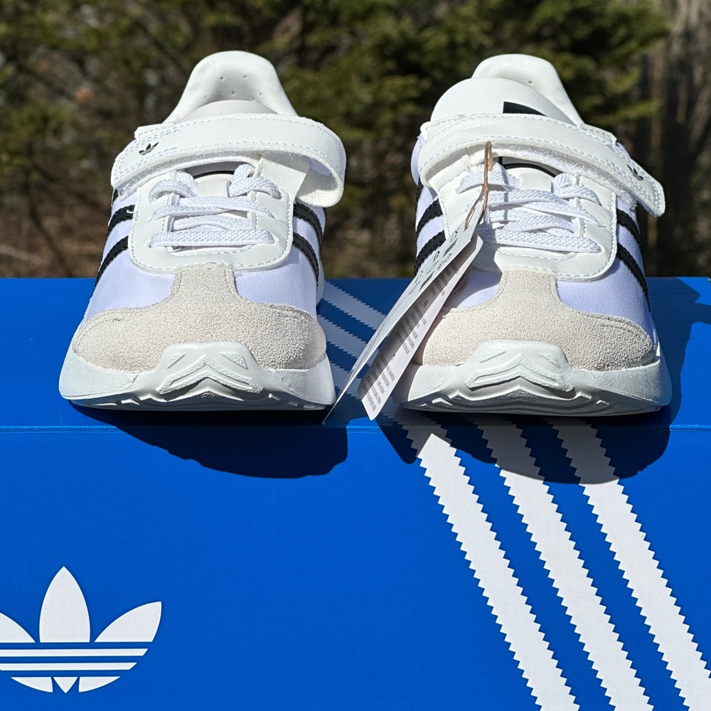 Adidas Country XLG CF Kids Casual Sneakers 11C 2Y White Grey Black Youth GS NEW - Picture 3 of 10
